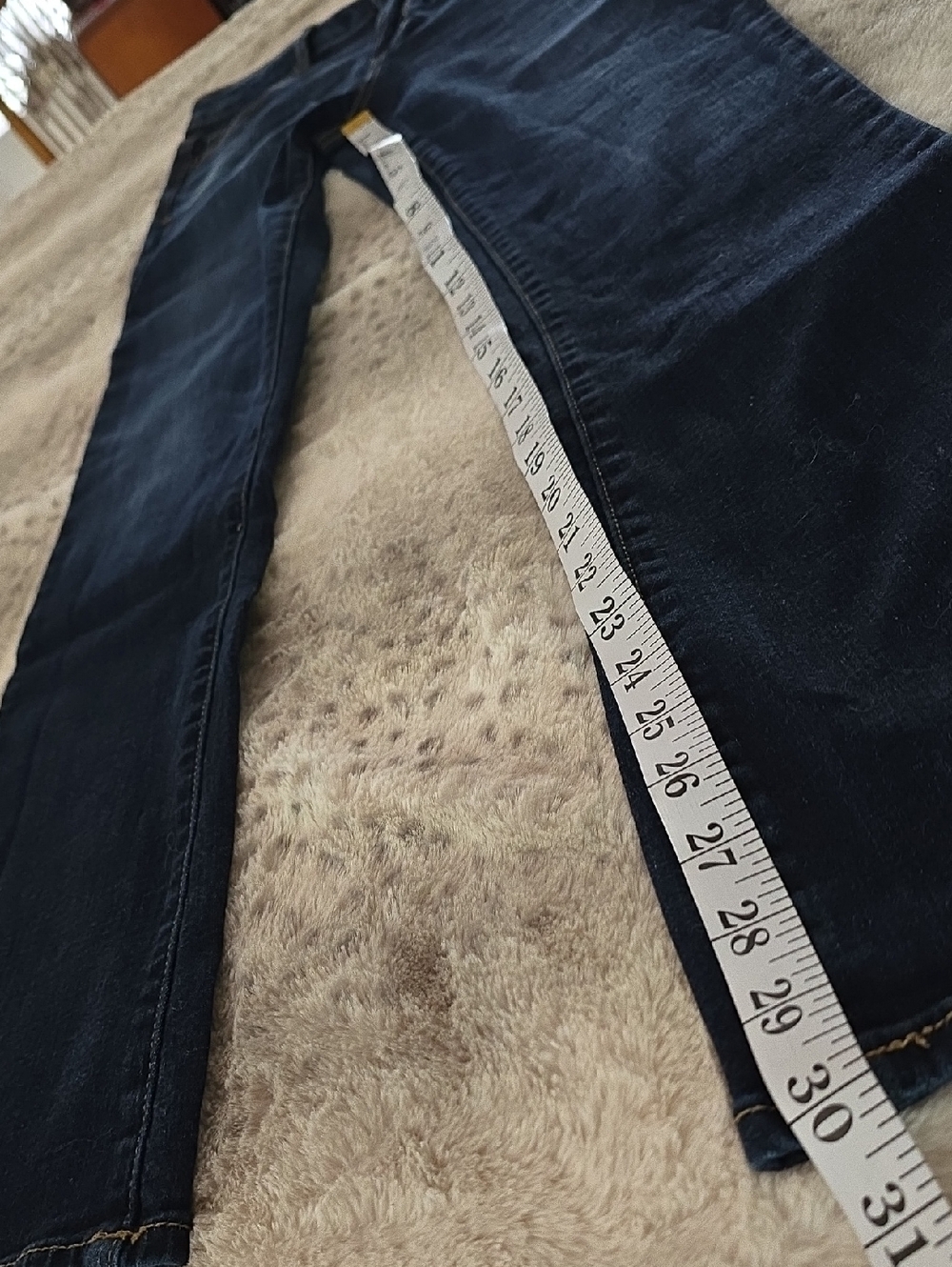 American Eagle Outfitters Dark Indigo Skinny Kick Jeans - Sz 10 Regular - Picture 8 of 9